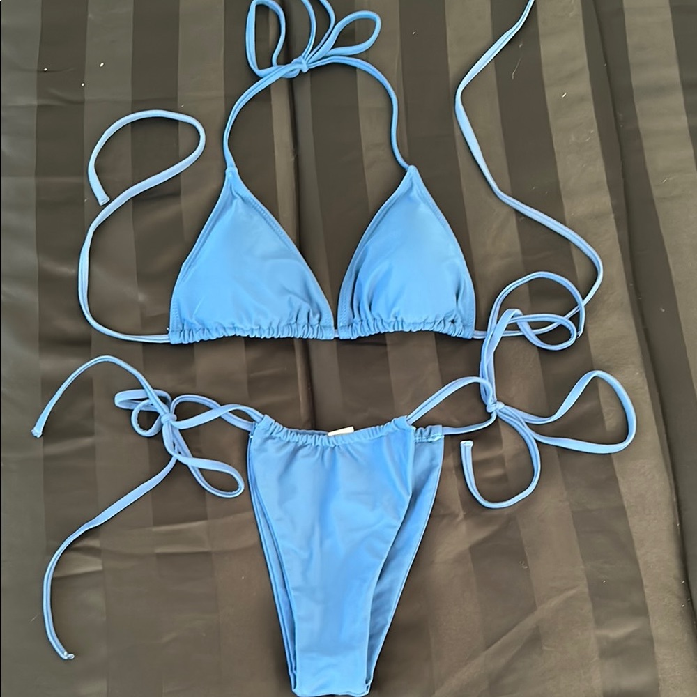 Blue bikini